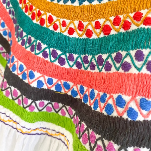 Mexican Embroidered Jalisco Blouse - Picture 4 of 5